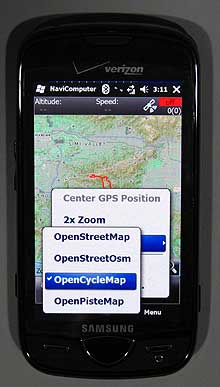 NaviComputer - Select the map type