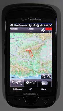 NaviComputer - Zoom in to see the trail larger